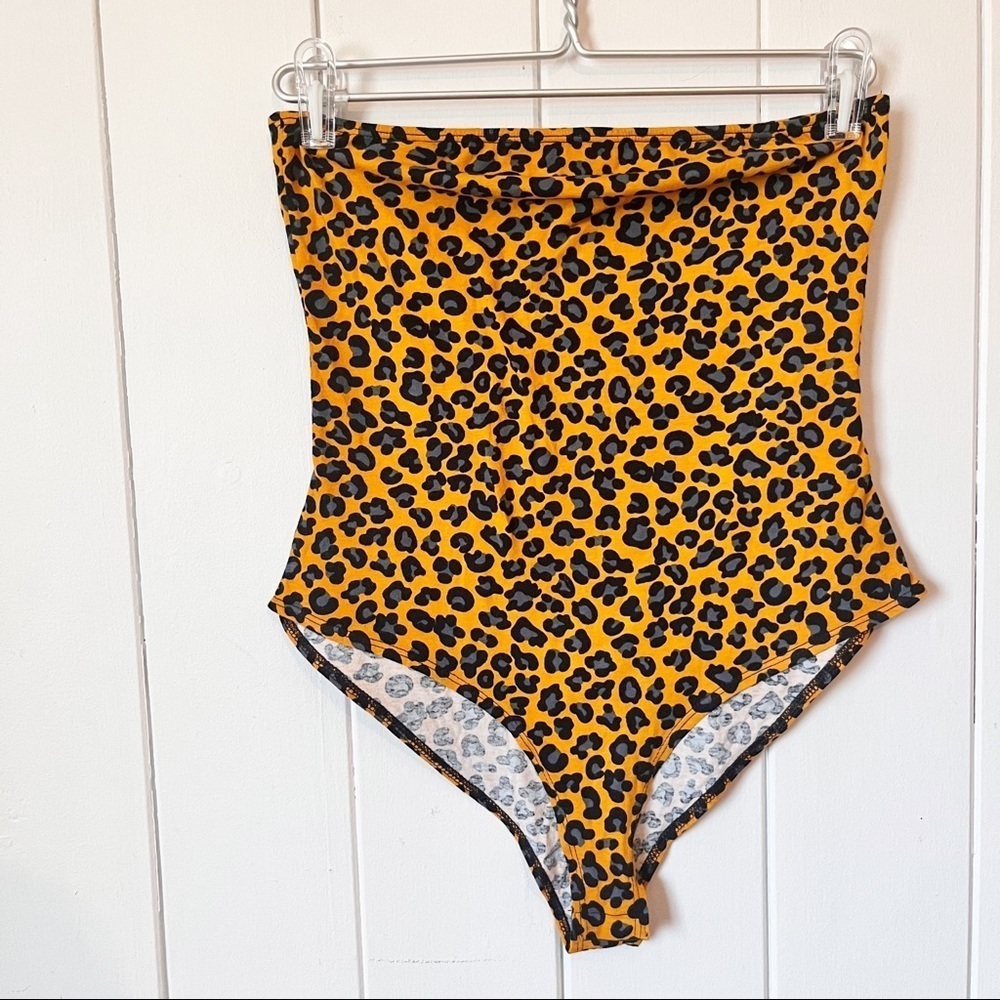 Revive Leopard print Half Body Suit.